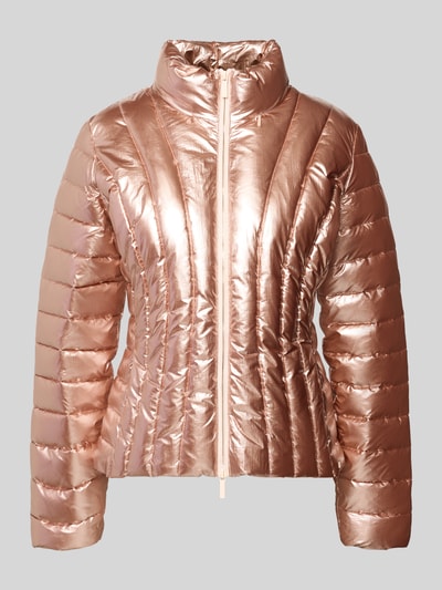 Armani Exchange kurtka pikowana ze stójką Metaliczny różowy 2