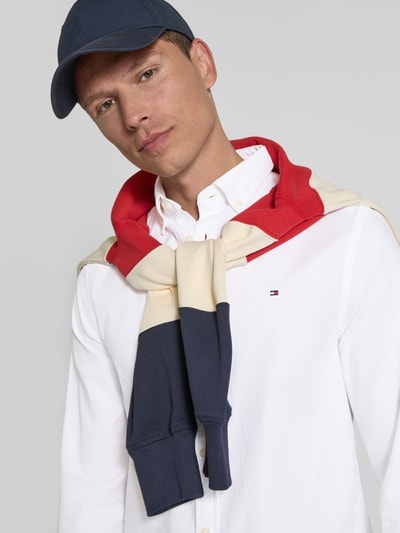 Tommy Hilfiger Slim Fit Freizeithemd aus reiner Baumwolle Weiss 3