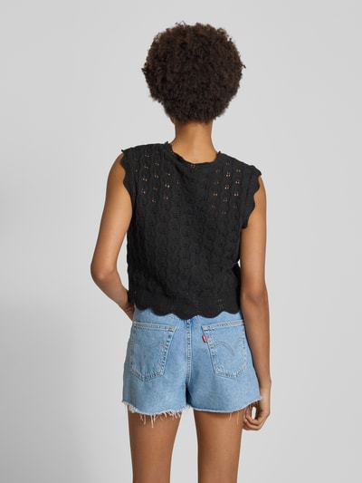 Only Regular Fit Stricktop aus Baumwoll-Mix Modell 'LUNA LIFE' Black 5