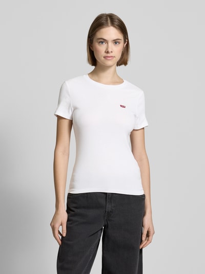 Levi's® T-shirt met labelstitching Wit - 4