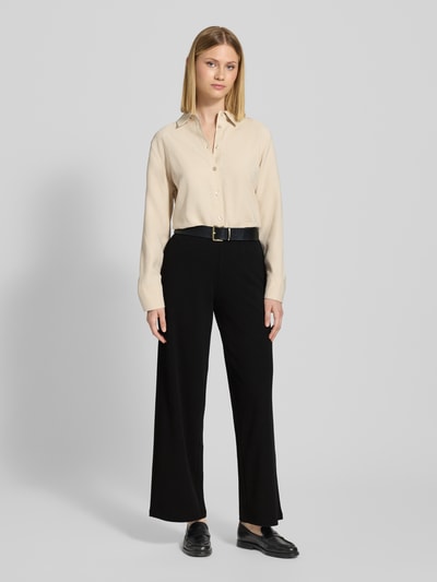 Vero Moda Regular fit wijde broek met elastische band, model 'BERLIN' Zwart - 1