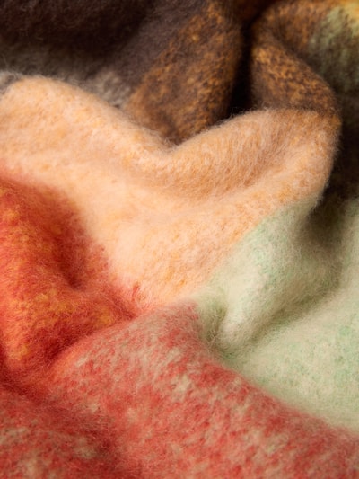 Kurt Beines Sjaal met franjes Middenbruin - 2