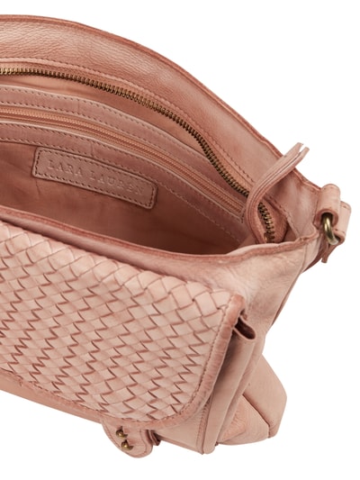 Lara Lauren Crossbodytas van leer, model 'Era' Rosé - 6