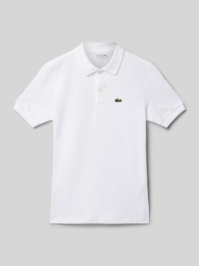 Lacoste Poloshirt mit Label-Detail Weiss 1