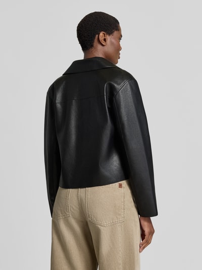 MANGO Jacke in Leder-Optik Modell 'SABINA' Black 5