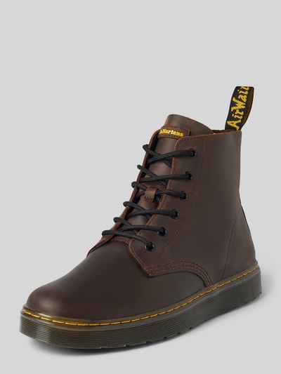 Dr. Martens Veterboots van leer met siernaad, model 'Thurston Chukka' Middenbruin - 1