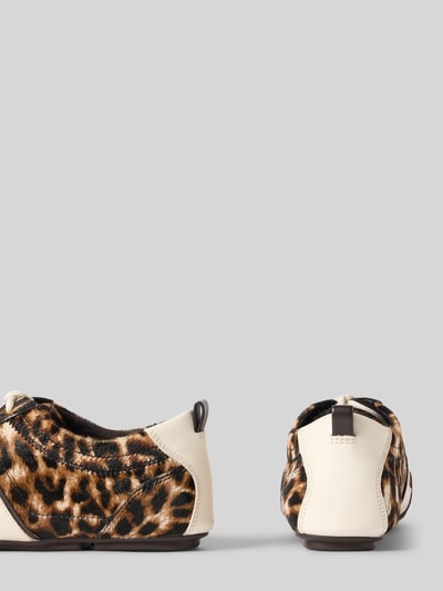 MICHAEL Michael Kors Sneakers van leer in all-over look model 'KEELY' Camel - 2