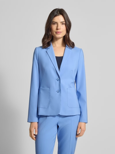 Betty Barclay Żakiet o kroju slim fit z kołnierzem z połami Błękitny 4