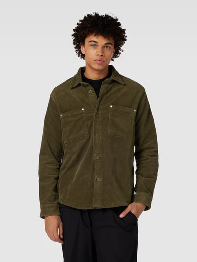 Only & Sons Overshirt aus Cord Modell 'TRACK' Oliv 4