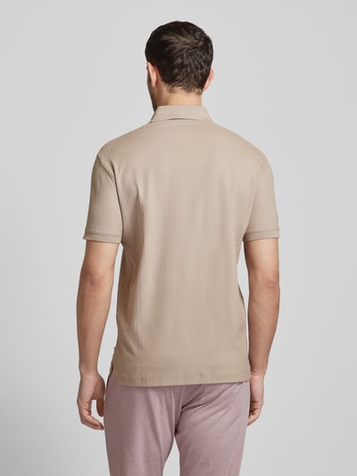 Emporio Armani Poloshirt met labelstitching Beige - 5