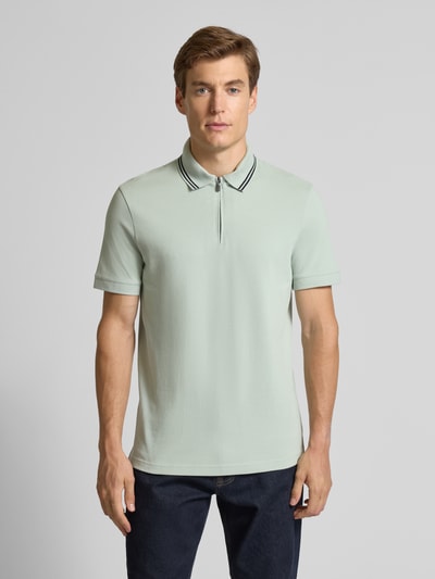 ARMANI EXCHANGE Poloshirt met korte ritssluiting Mintgroen - 4