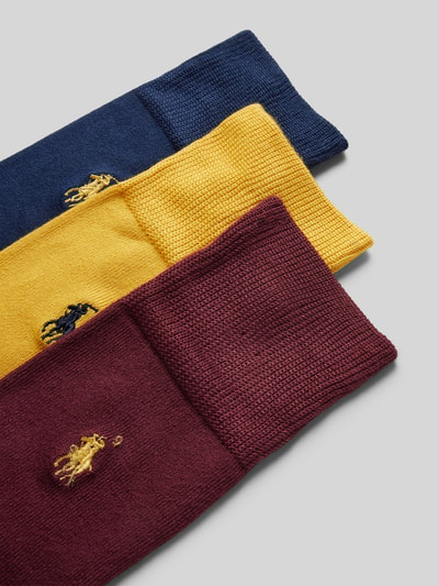 Polo Ralph Lauren Underwear Sokken met logostitching in een set van 3 paar Bordeaux - 2