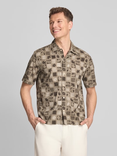 Marc O'Polo Regular Fit Freizeithemd aus reiner Baumwolle  Beige 4