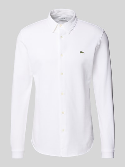 Lacoste Freizeithemd mit Knopfleiste Weiss 2