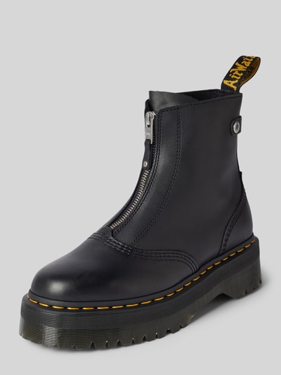 Dr. Martens Leren boots met plateauzool, model 'Jetta' Zwart - 1