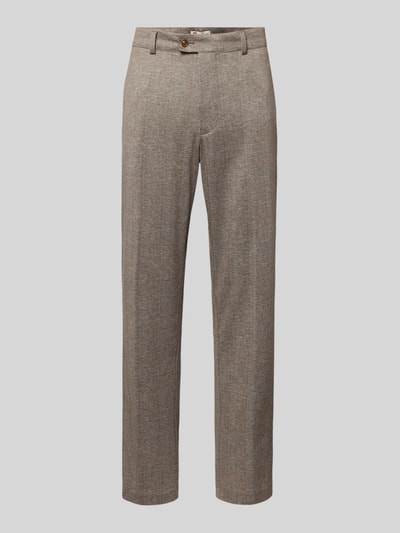 CG - Club of Gents Straight fit pantalon met viscose, model 'Orlando' Beige - 2