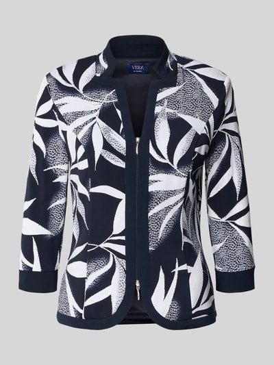 Vera Mont Regular Fit Longblazer mit Reißverschluss Marine 1