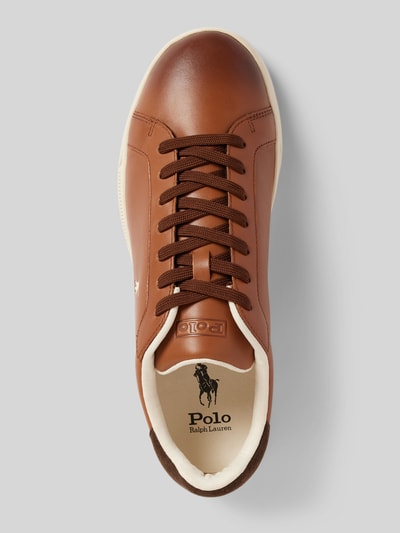 Polo Ralph Lauren Ledersneaker mit Logo-Print Modell 'HERITAGE COURT' Mittelbraun 3