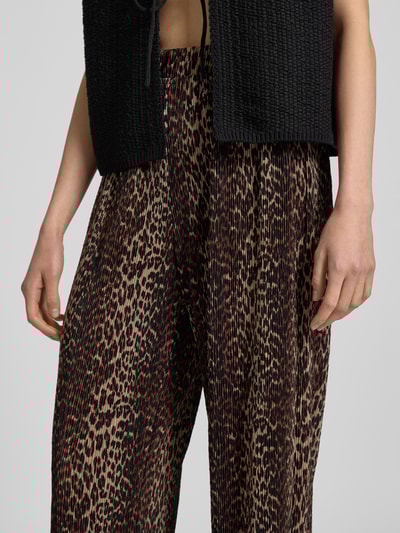 Pieces Regular fit culotte in kreuklook, model 'FLORA' Zand - 3