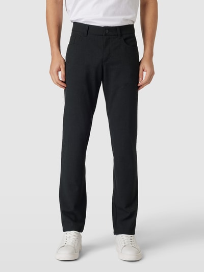 ALBERTO Slim fit broek met steekzak, model 'PIPE' Antraciet - 4