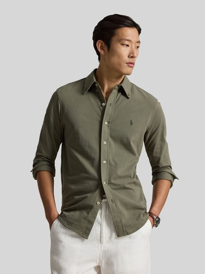 Polo Ralph Lauren Regular Fit Freizeithemd aus reiner Baumwolle Oliv 4