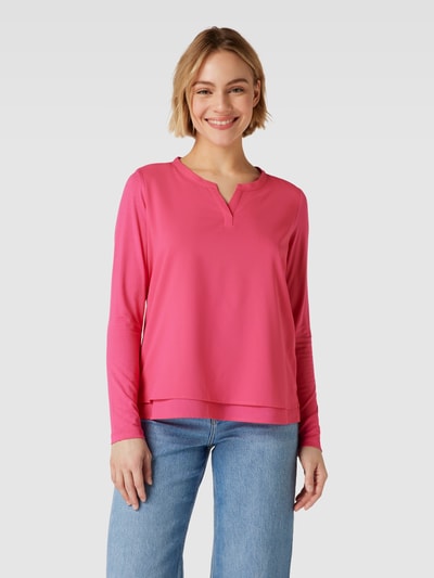 Smith and Soul Bluse mit Tunikakragen Pink 4