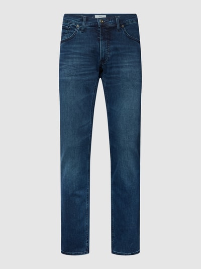 Brax Regular fit jeans met labelpatch, model 'CHUCK' Donkerblauw - 2