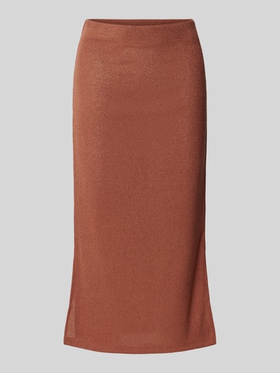 Soyaconcept Spódnica midi z rozcięciami z boku model ‘Delia’ Rdzawoczerwony 2