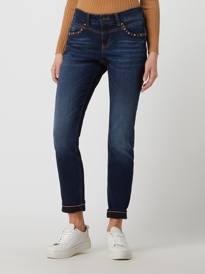 MAC Straight Fit Jeans mit Stretch-Anteil Modell 'Rich Glam' Jeansblau 4