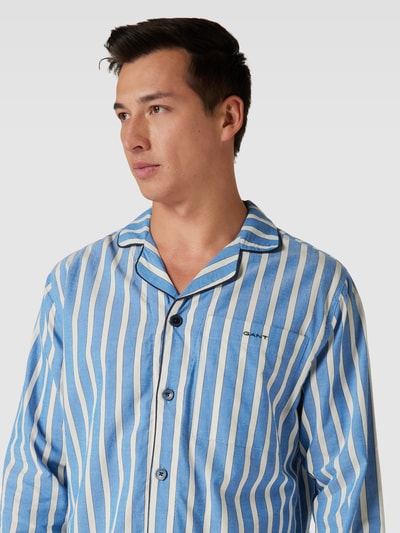 Gant Pyjama met streepmotief, model 'OXFORD' Blauw - 3