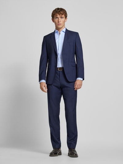 BOSS Slim Fit Business-Hemd mit Haifischkragen Modell 'Hank' Bleu 1