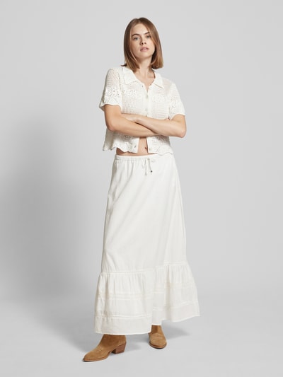 Only Maxirock mit Teilungsnähten Modell 'ELLIE' Offwhite 1