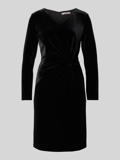 Christian Berg Woman Selection Knielanges Kleid mit Knoten-Detail Black 2