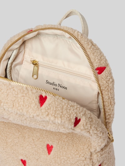 STUDIO NOOS Rucksack mit Label-Detail Modell 'Ecru' Sand 5