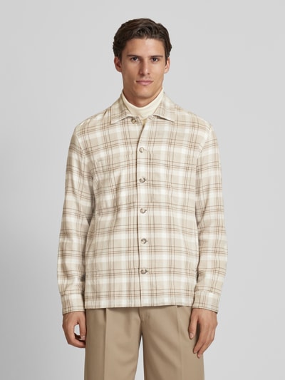 Marc O'Polo Regular Fit Flanell Freizeithemd Offwhite 4