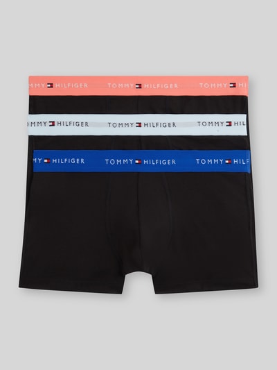 Tommy Hilfiger obcisłe bokserki o kroju regular fit z mieszanki bawełny w zestawie 3 szt. Czarny 2