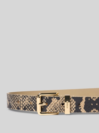 HUGO Riem in slangenlook, model 'PALM' Beige - 2