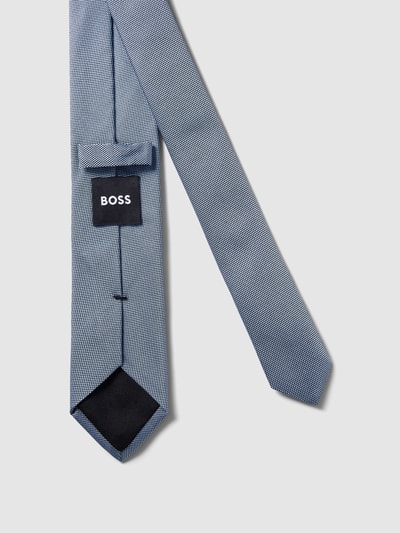 BOSS Stropdas met structuurmotief Bleu - 3