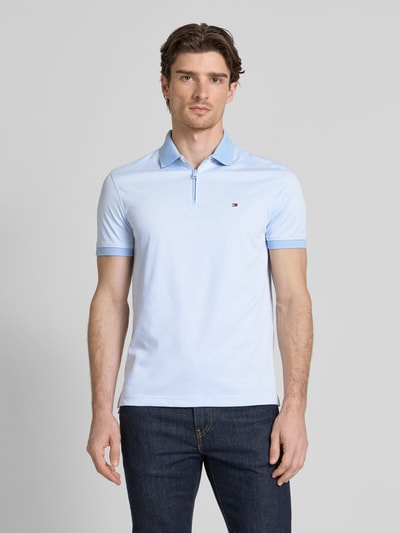 Tommy Hilfiger Regular fit poloshirt van katoenmix Lichtblauw - 4