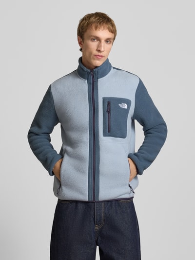 The North Face Fleecejacke mit Logo-Stitching Modell 'Yumiori' Rauchblau 4