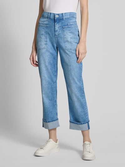 Angels Jeans in verkorte pasvorm, model ''LIBERTA' Lichtblauw - 4