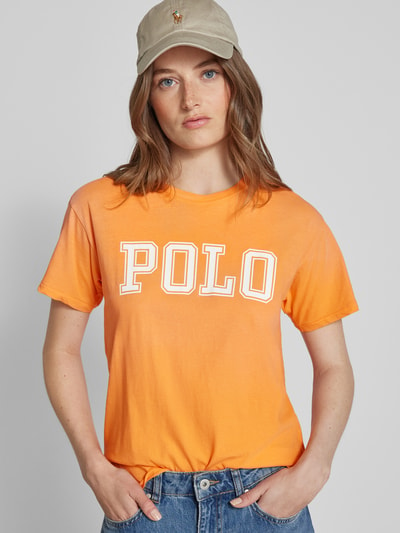 Polo Ralph Lauren T-Shirt mit Label-Print Orange 3