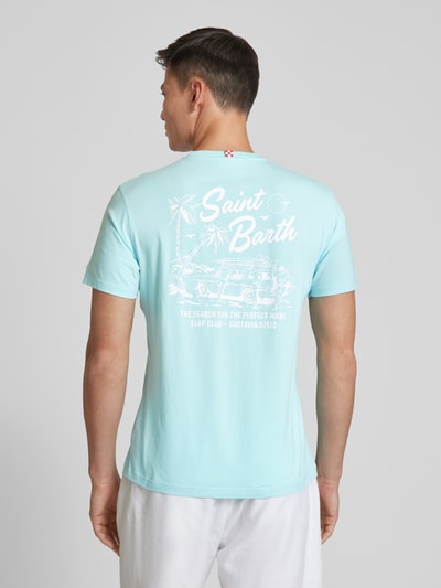 MC2 Saint Barth T-shirt met statementprint Aquablauw - 5