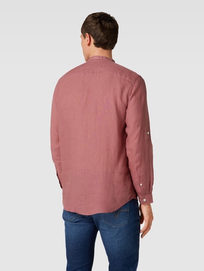 Selected Homme Regular fit linnen overhemd met maokraag, model 'KYLIAN' Oudroze - 5