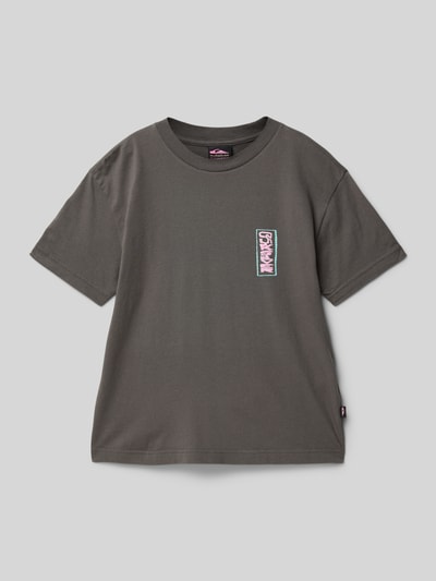 Quiksilver T-Shirt mit Label-Print Graphit 1