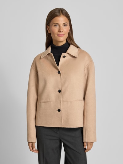 HUGO Relaxed fit jack met wol, model 'ALUMAS-1' Zand - 4