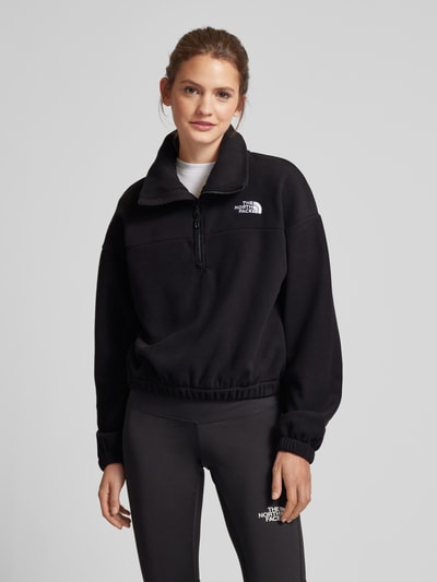 The North Face Cropped Sweatshirt mit Stehkragen Modell "Glacier" Black 4