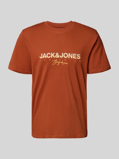 Jack & Jones T-Shirt mit Label-Print Hellrot 2