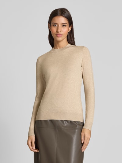 Christian Berg Woman Strickpullover aus Viskose-Mix mit Rundhalsausschnitt Sand Melange 4