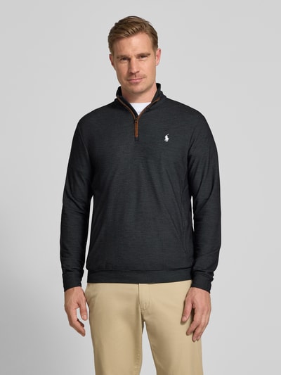 Polo Ralph Lauren Regular Fit Troyer mit Lyocell-Anteil Modell 'MOVEMENT' Black 4